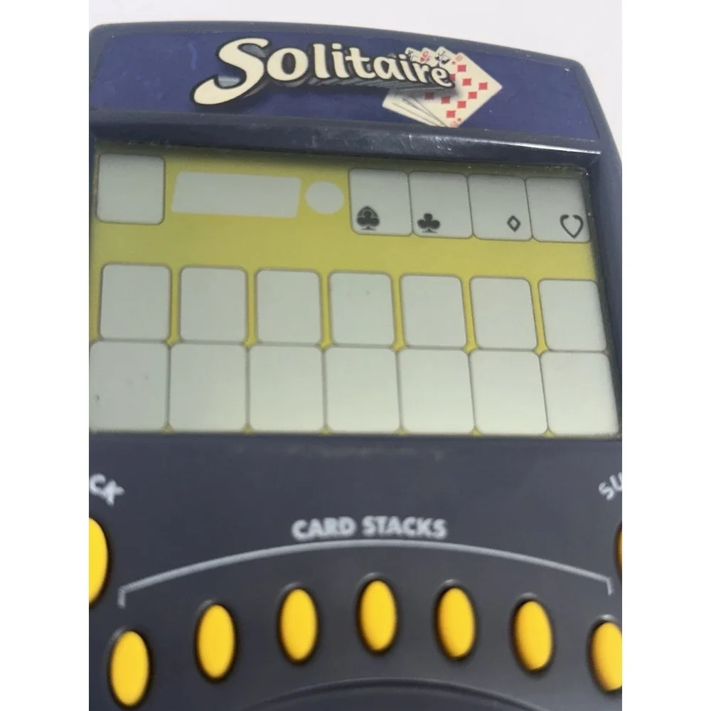 Radica Solitaire Handheld Game 1999 Klondike Scoring Big Screen